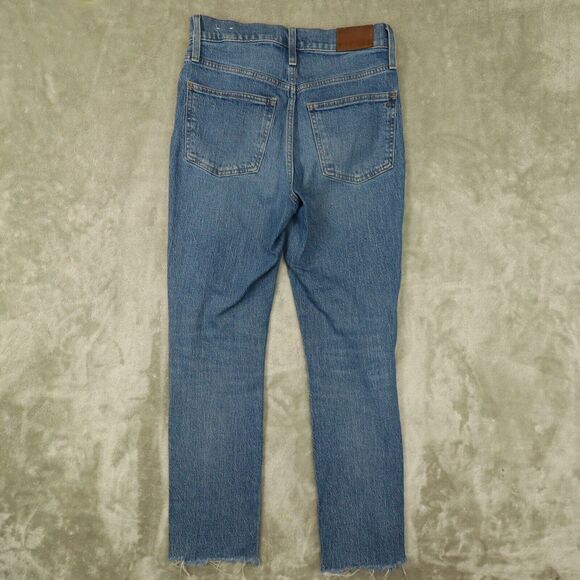 Madewell The Perfect Vintage Jean Medium Wash Raw-Hem Edition size 26 ankle - Picture 11 of 12